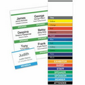 Classic Name Tag Standard Title & Color Bar Paper Insert - Blank (4"x3")